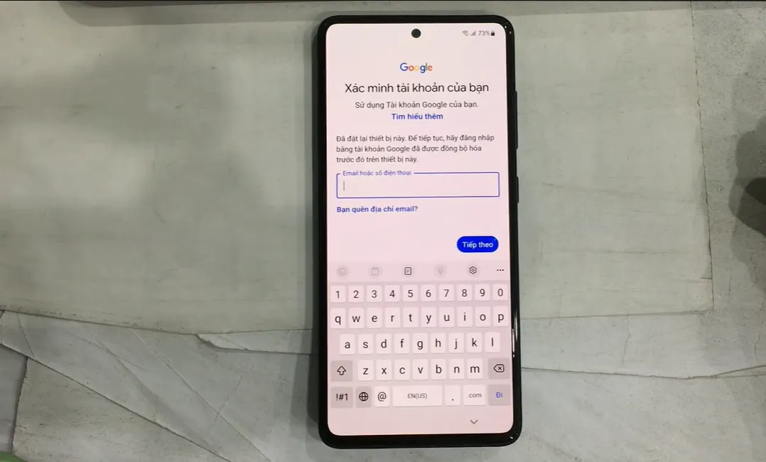 Hình ảnh minh họa việc xóa Email hoặc Gmail ra khỏi xác minh tài khoản.